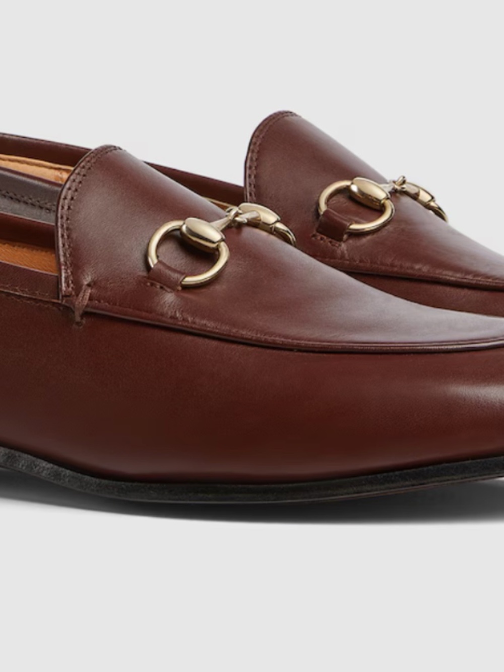 Gucci Brand New, Never Worn Women's Jordaan loafer, Dark Brown, 39.5